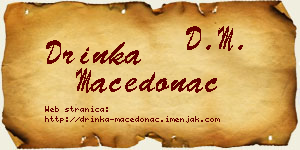Drinka Macedonac vizit kartica